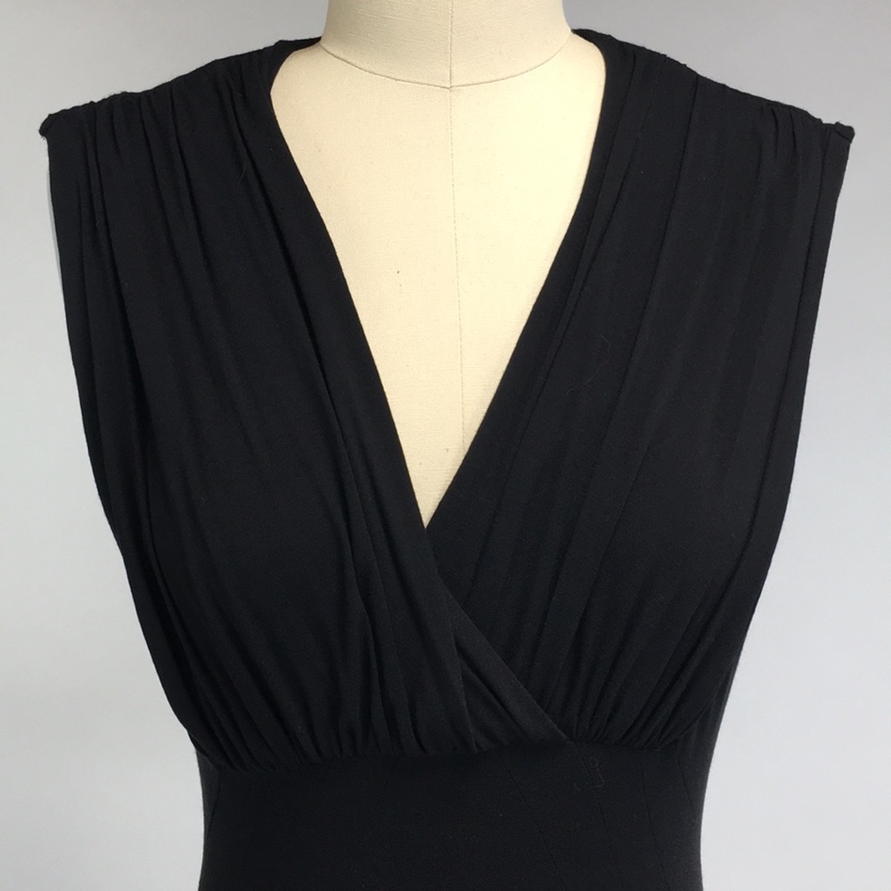 NEW Roxanne Heptner Black Drape Neck Dress - Picture 2 of 5